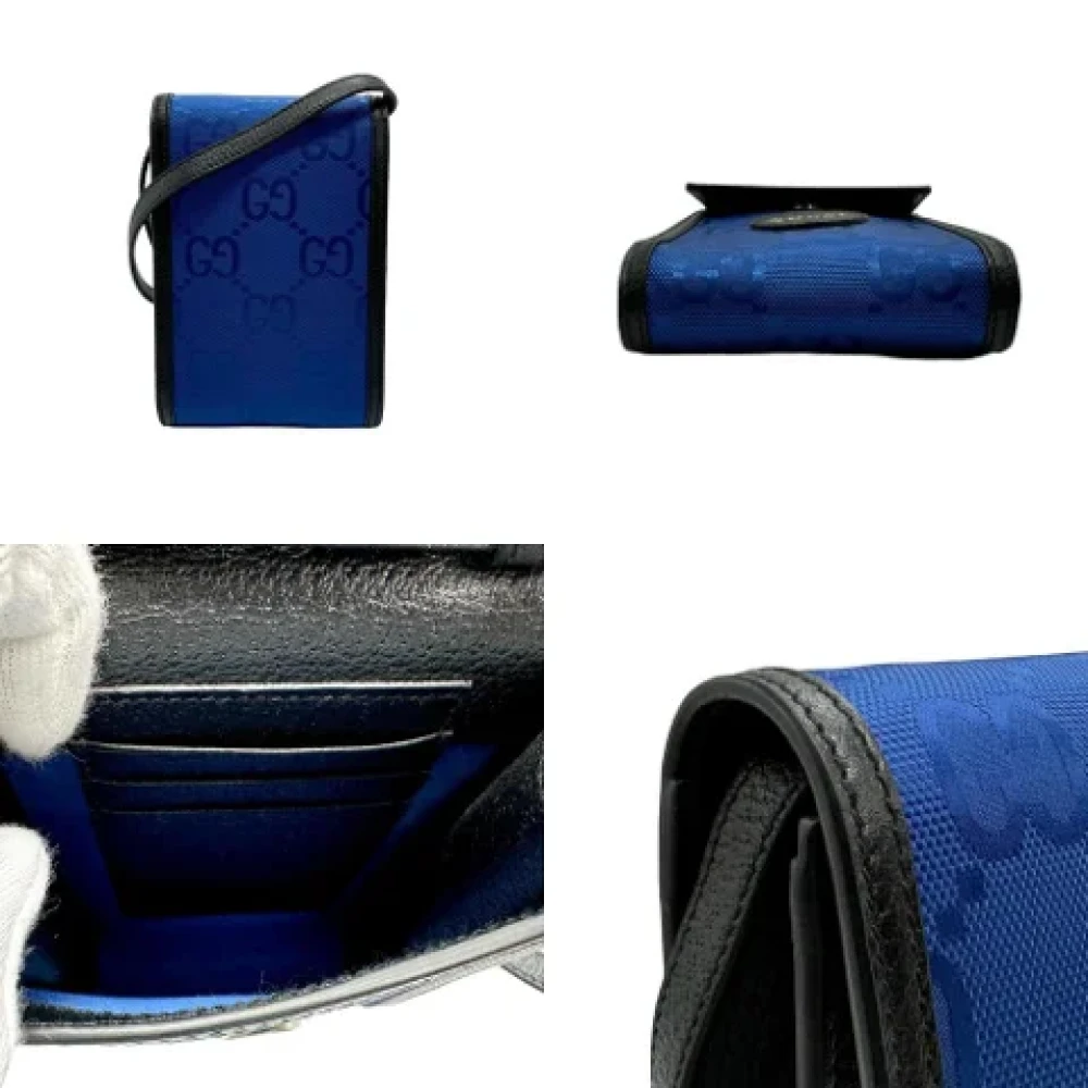 Gucci Vintage Pre-owned Nylon gucci-bags Blue Dames