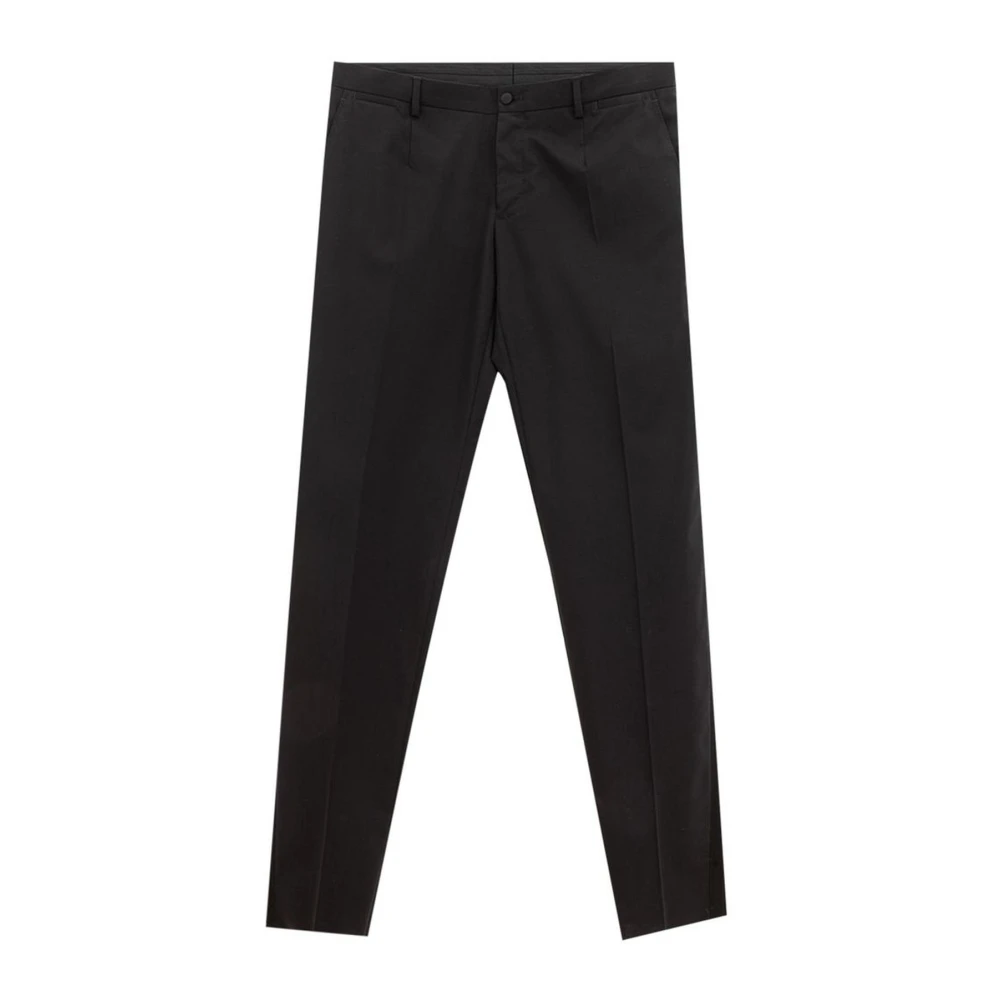 Dolce & Gabbana Zwarte wollen broek voor heren Black Heren