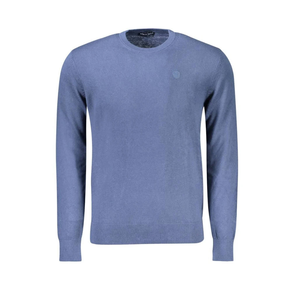 North Sails Men's Blue Round-Neck Knitwear, 2XL, Cotton Jumper