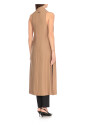 bruine-linnen-en-viscose-midi-jurk