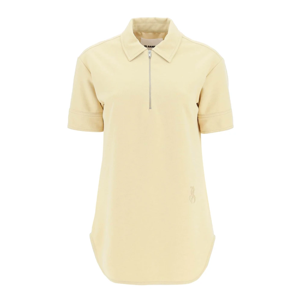 Jil Sander Klassieke Polo Shirts Yellow Dames