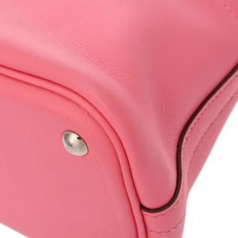 Hermès Vintage Pre-owned Leather handbags Pink Dames
