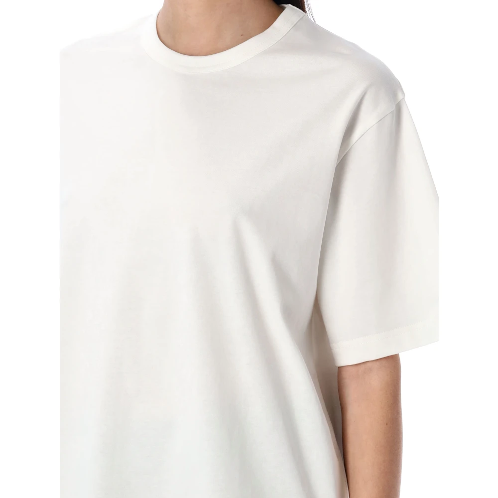 Studio Nicholson Optic White Cotton Lee T-Shirt White Dames