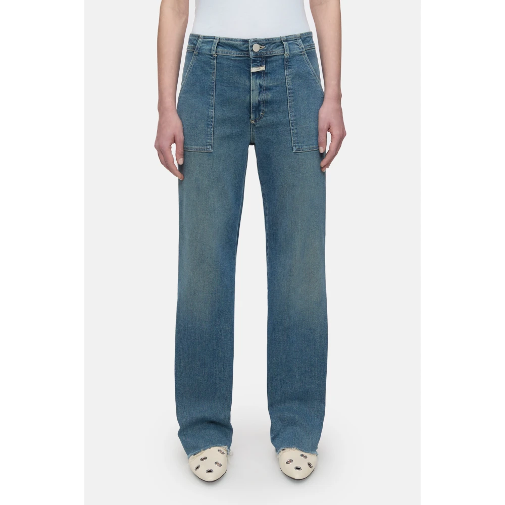 closed Vintage Flared Denim Broek Blue Dames
