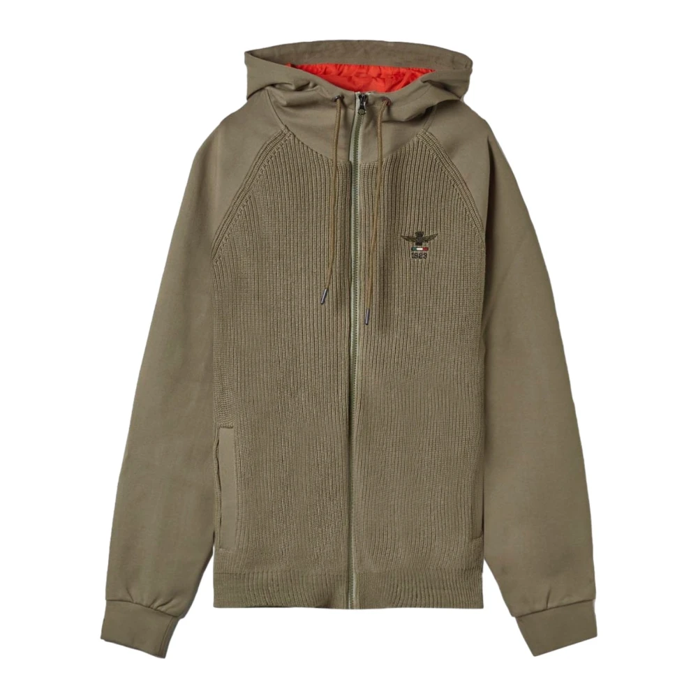 Aeronautica militare Hoodie met Uniek Ontwerp Green Heren