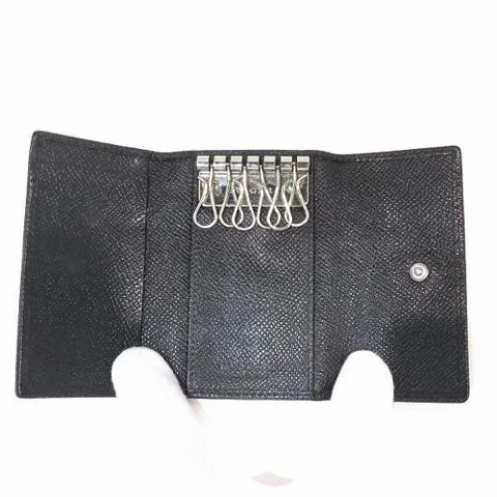 Bvlgari Vintage Pre-owned Leather key-holders Black Heren