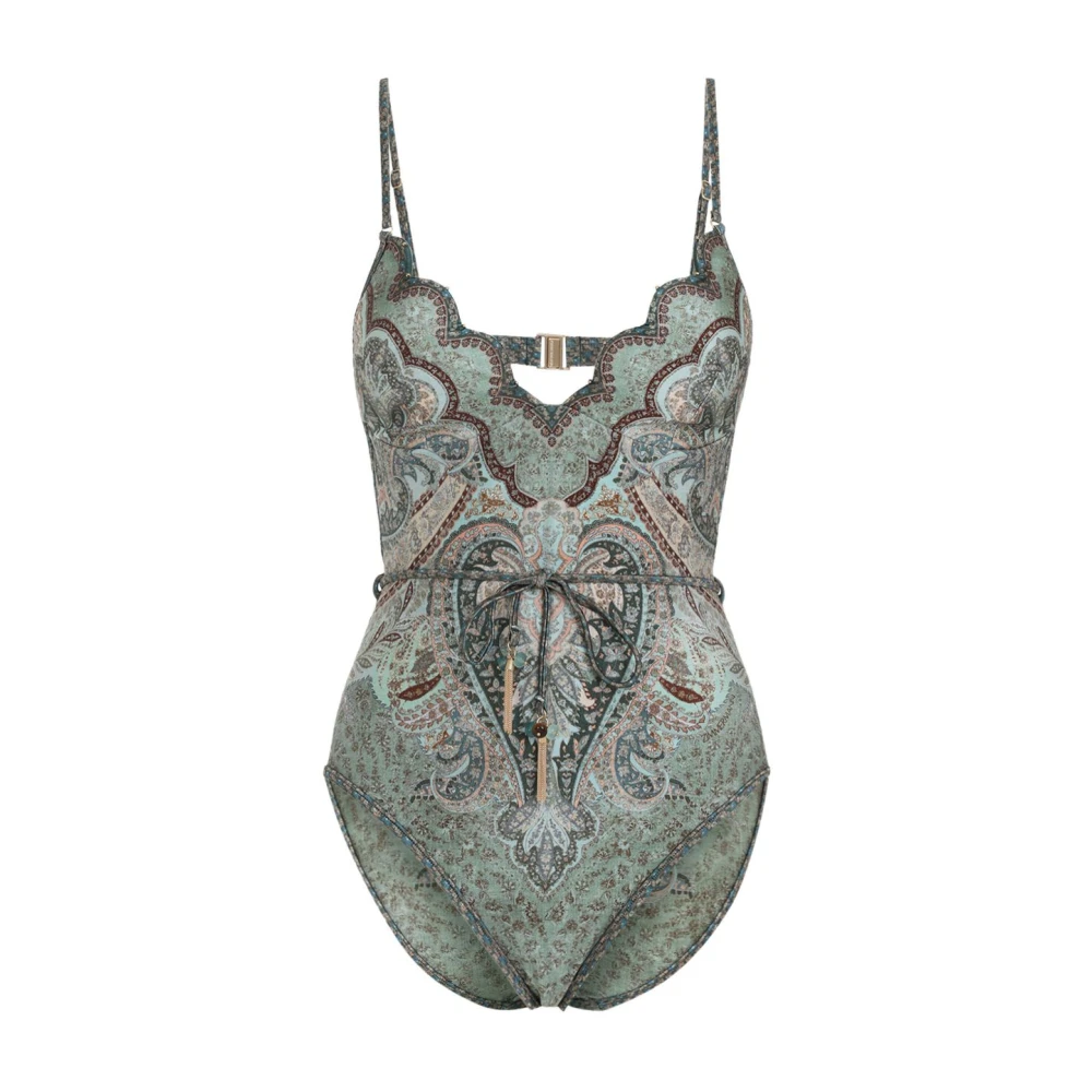 Zimmermann Women's Green One-Piece Swimsuit - Swimsuits - Xs - Swimwear