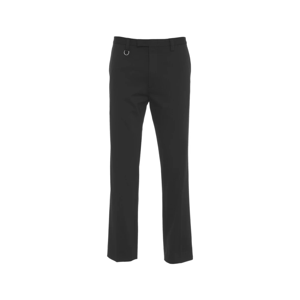 Paolo Pecora Slim Fit Chino Broek met Achterzakken Black Heren