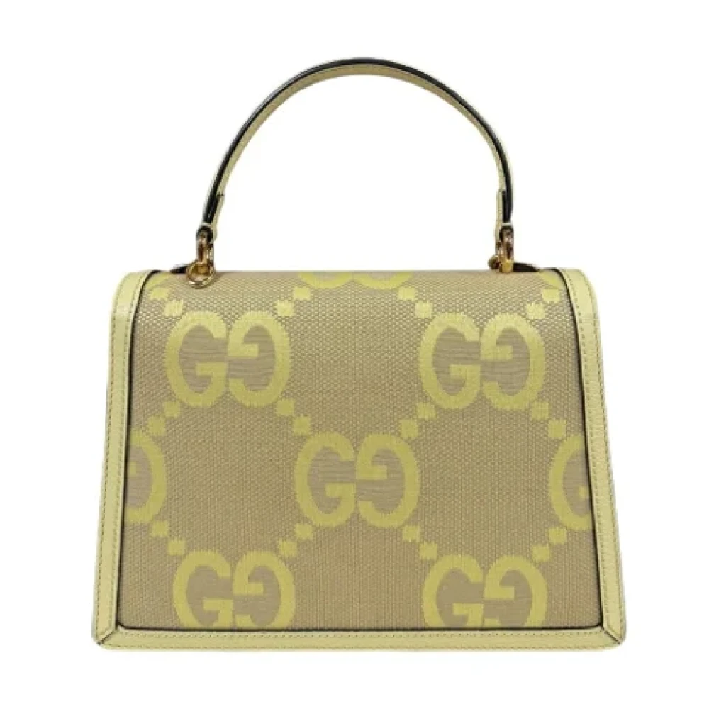 Gucci Vintage Pre-owned Canvas gucci-bags Yellow Dames