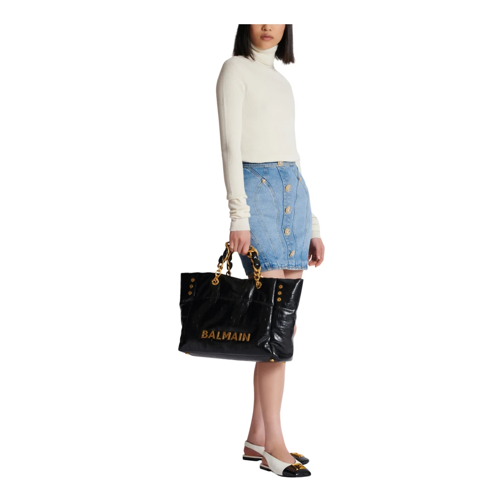 Balmain Gebreide coltrui Beige Dames