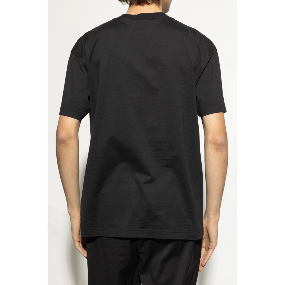 Palm Angels T-shirt met print Black Heren