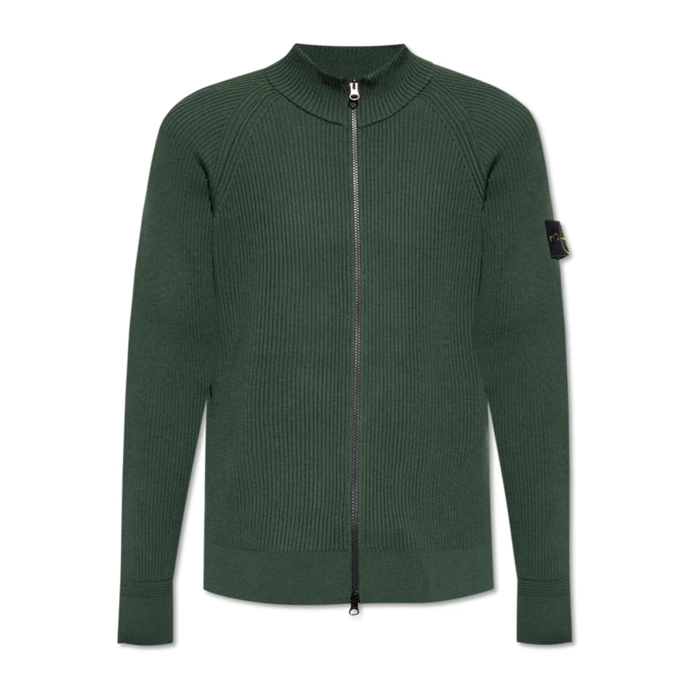 Stone Island Wollen Vest Green Heren