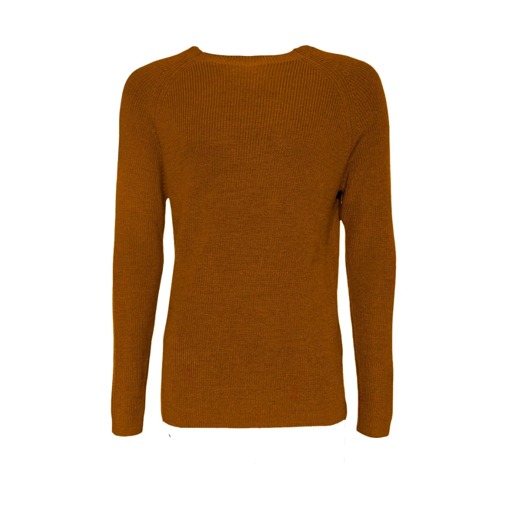 Daniele Fiesoli Bruine Merinowol Pullover Trui Brown Heren