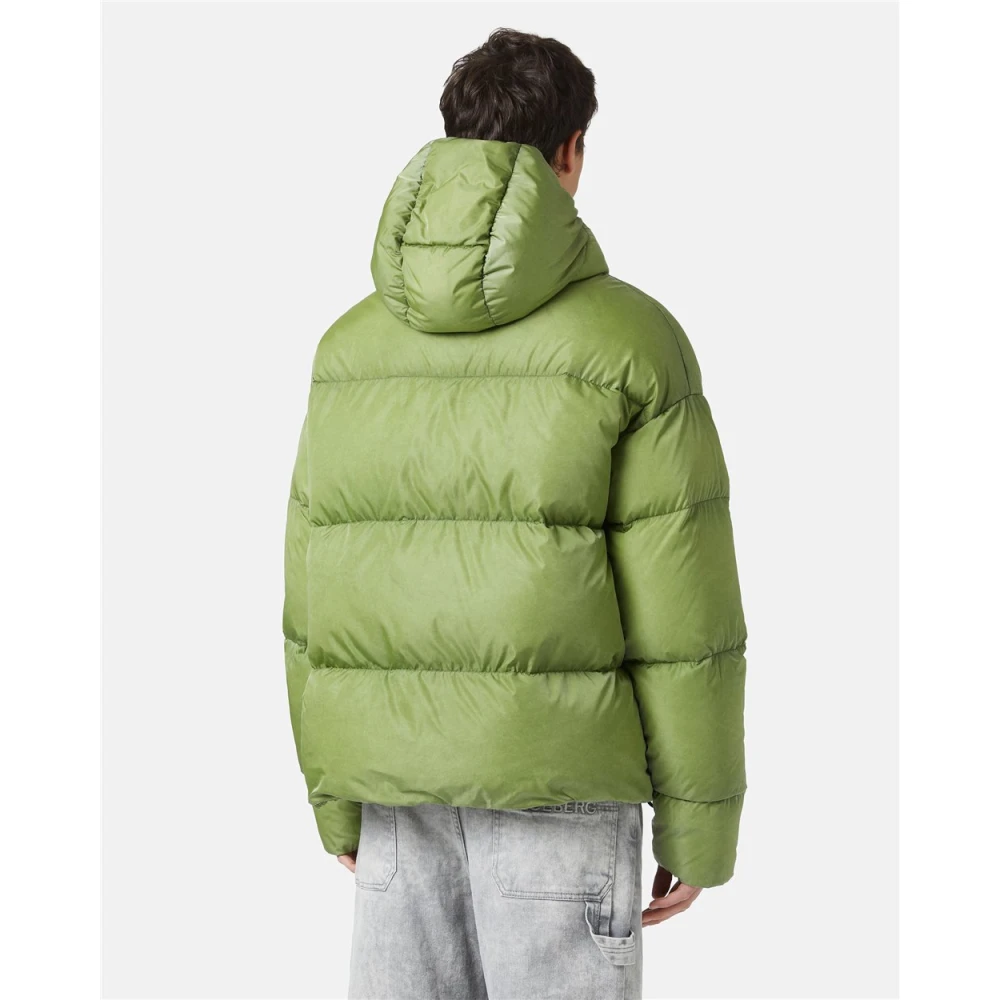 Iceberg Korte donsjas met capuchon Green Heren