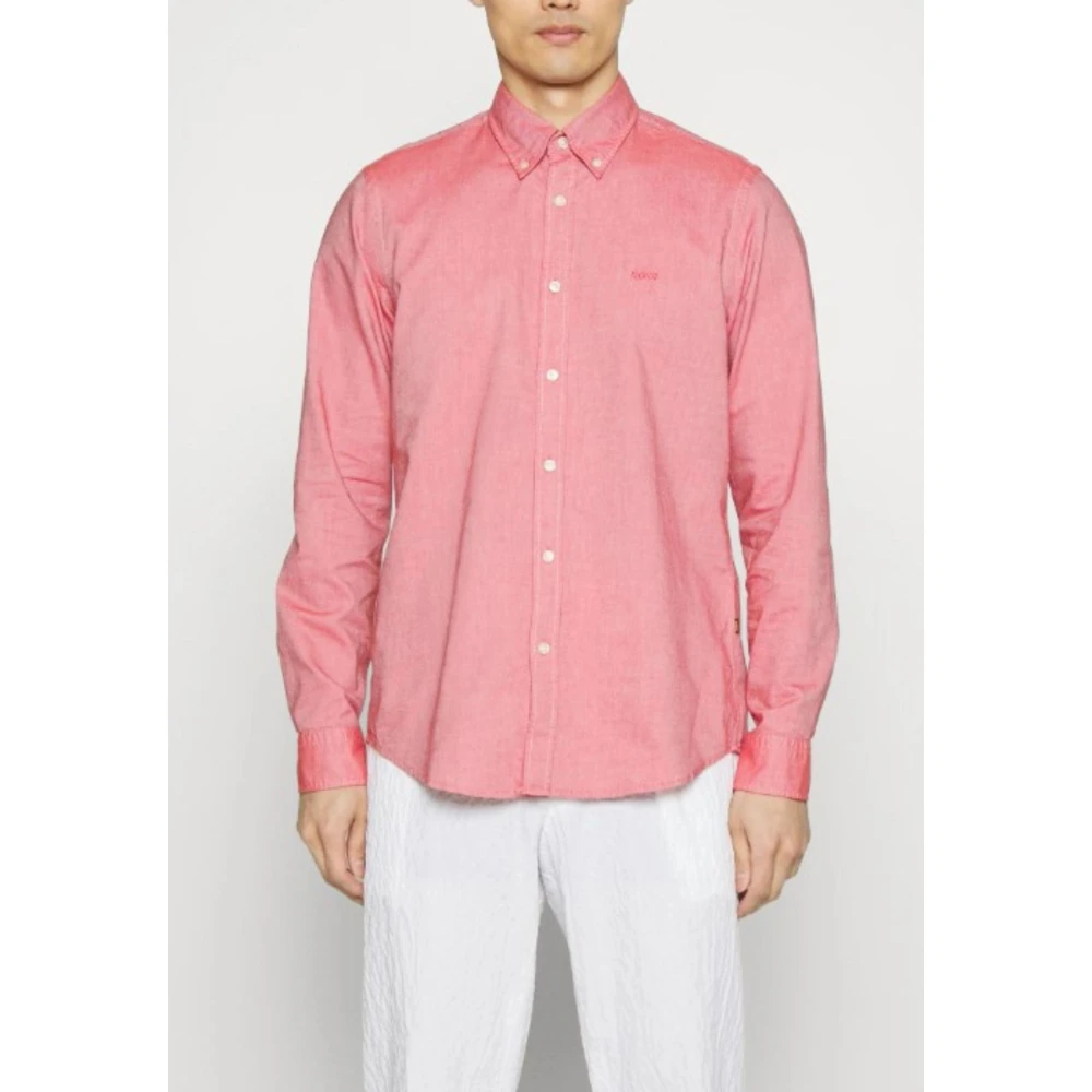 Hugo Boss Herenoverhemd Rickert Pink Heren
