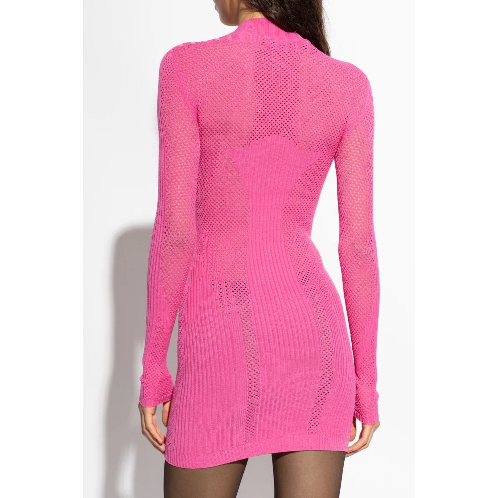Misbhv Jurk met logo Pink Dames