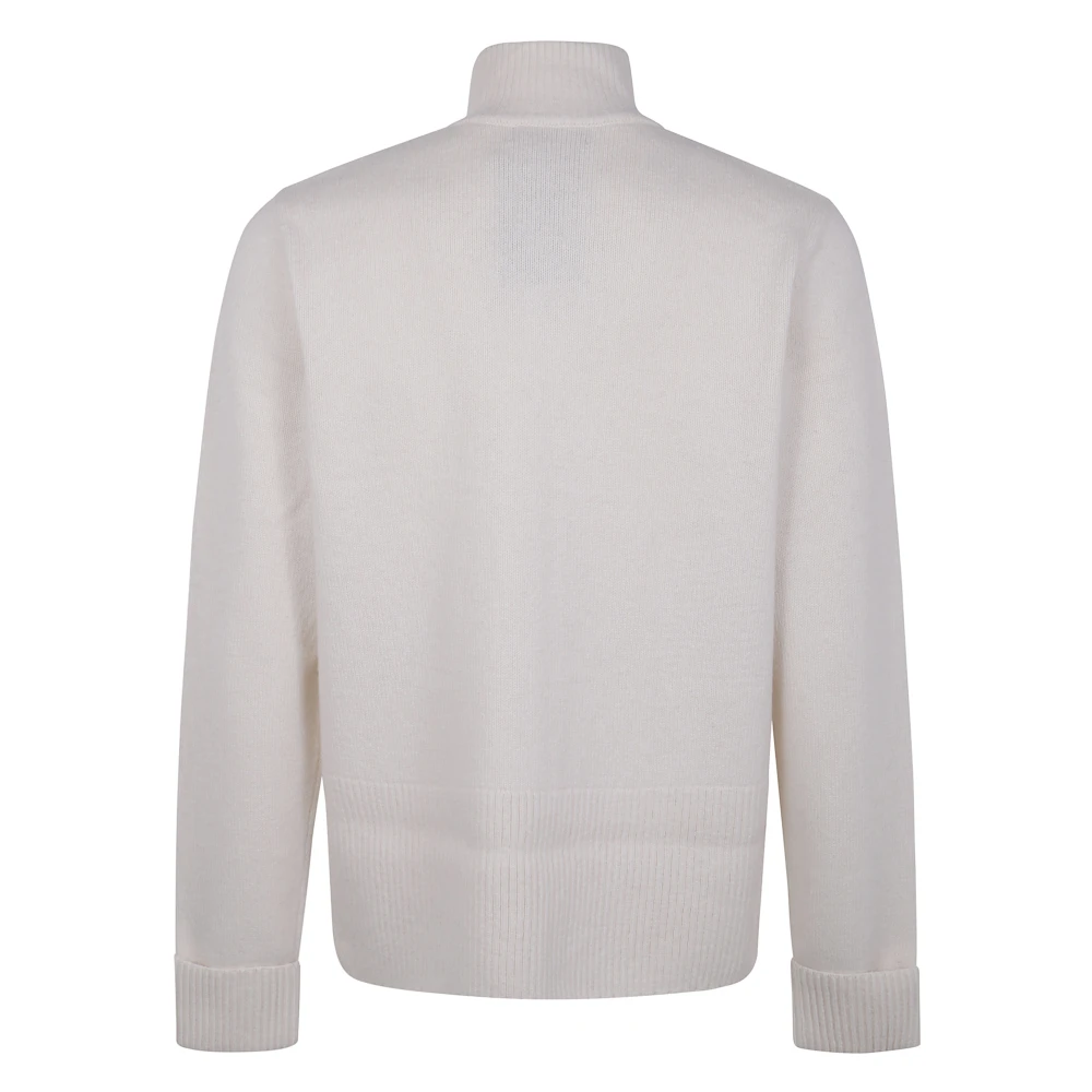 Fred Perry Chunky Rib Zip Cardigan Beige Heren