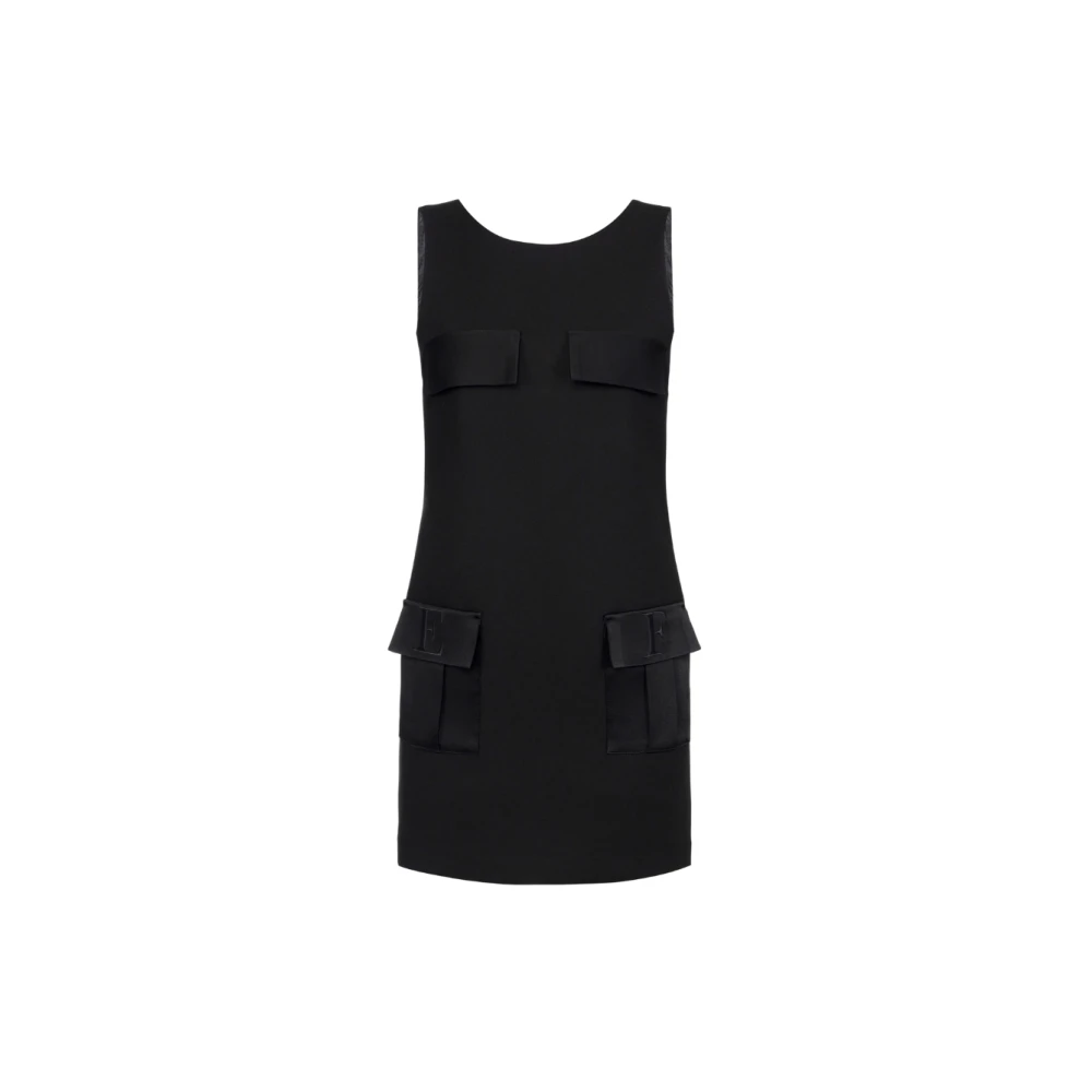 Elisabetta Franchi Korte Jurk met Elegant Ontwerp Black Dames