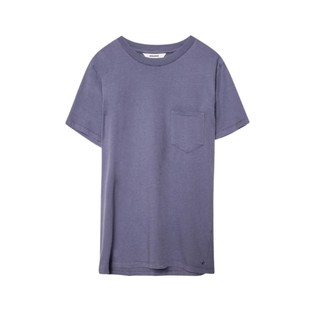 Zadig & Voltaire Vintage Distressed Crew Neck T-Shirt Gray Heren