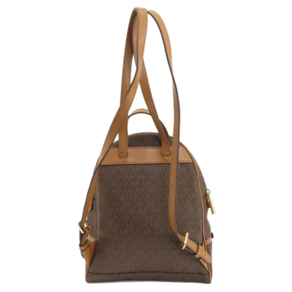 Michael Kors Pre-owned Canvas backpacks Brown Dames