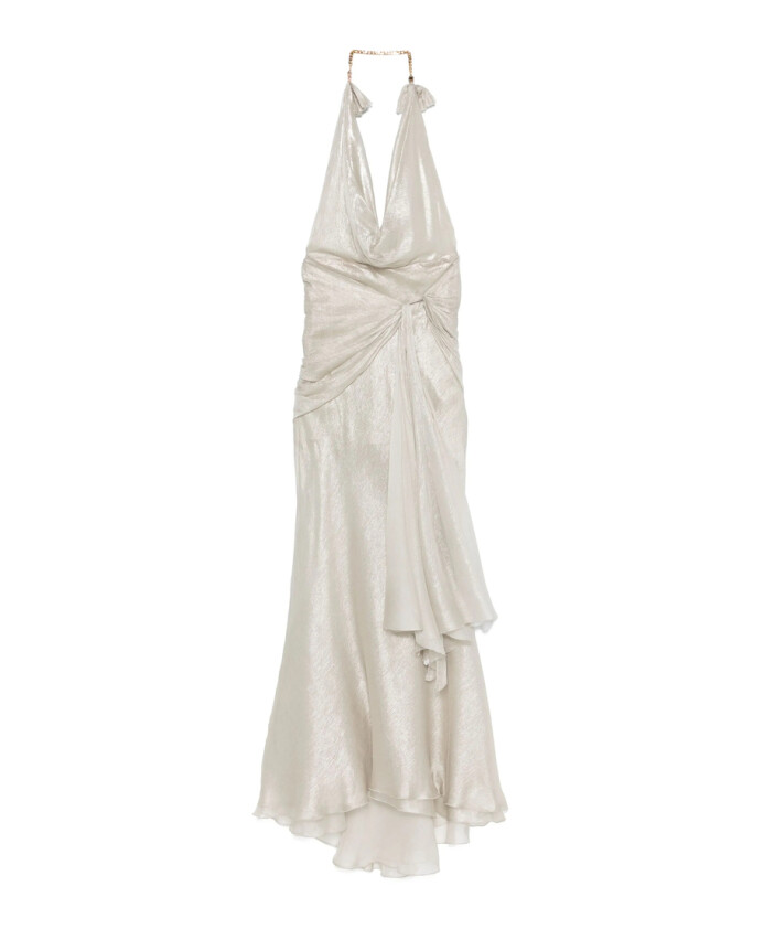 robe-dos-nu-drapee-col-halterneck