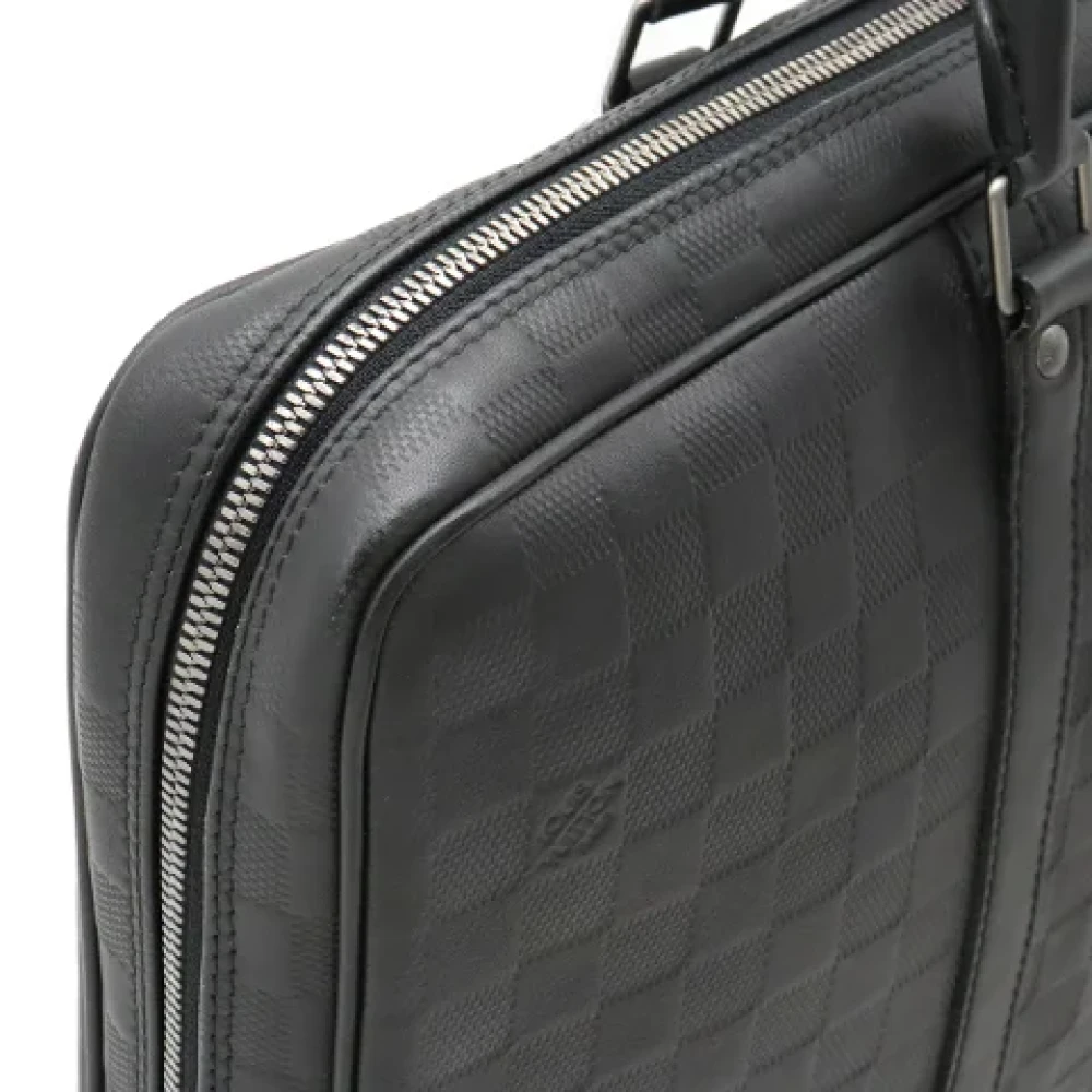 Louis Vuitton Vintage Pre-owned Leather briefcases Black Dames