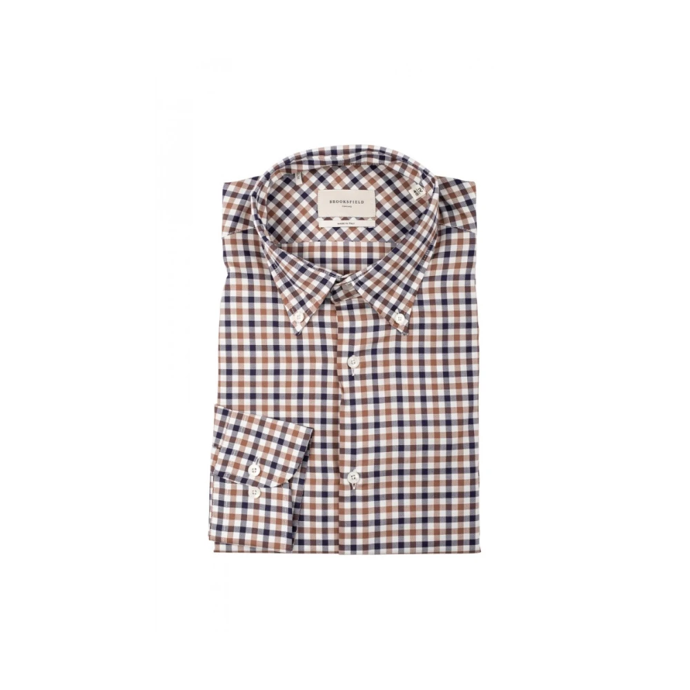 Brooksfield Herenoverhemd Klassieke Stijl Multicolor Heren