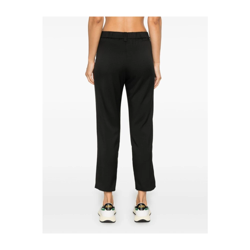 Herno Logo Plaque Broek Black Dames