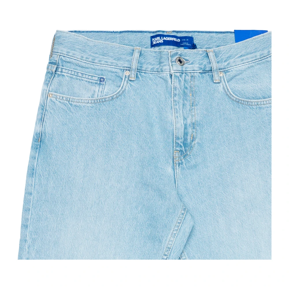 Karl Lagerfeld Biologische katoenen broek Blue Heren