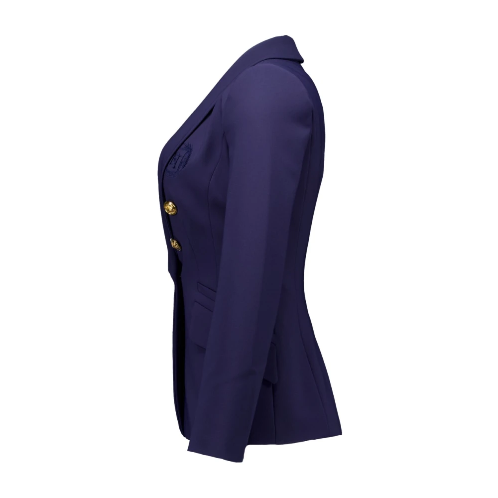 Elisabetta Franchi Donkerblauwe Blazers Blue Dames