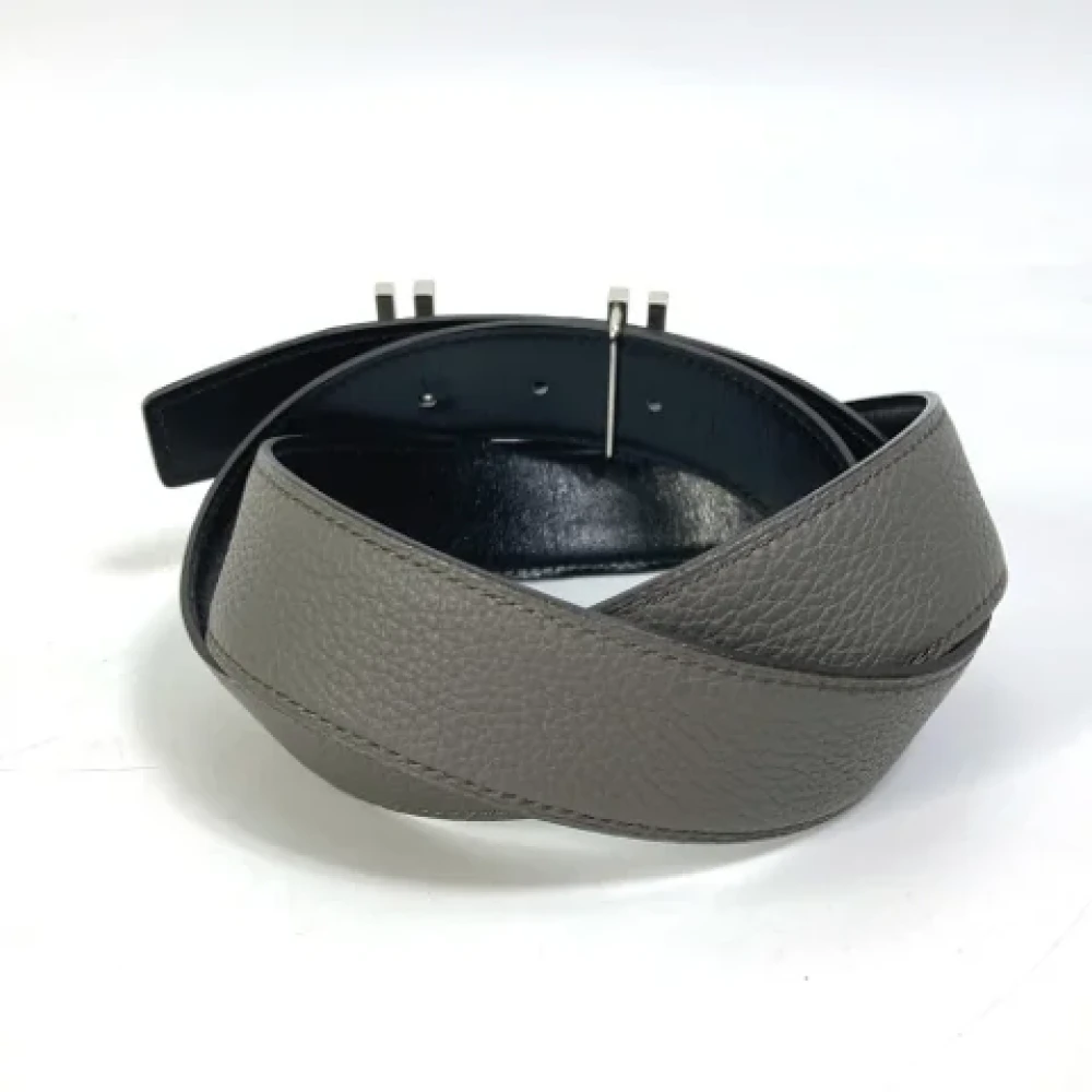 Hermès Vintage Pre-owned Leather belts Gray Dames