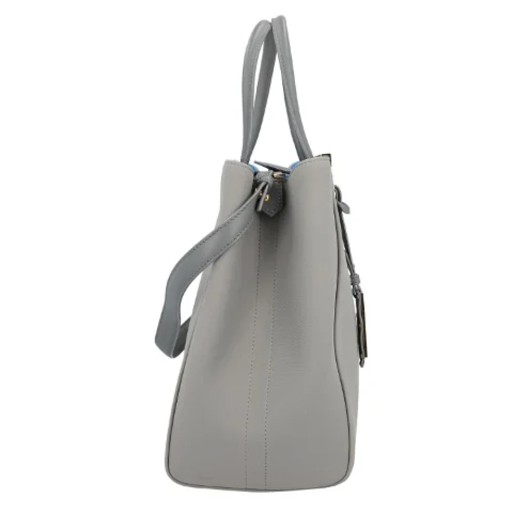 Fendi Vintage Pre-owned Canvas handbags Gray Dames