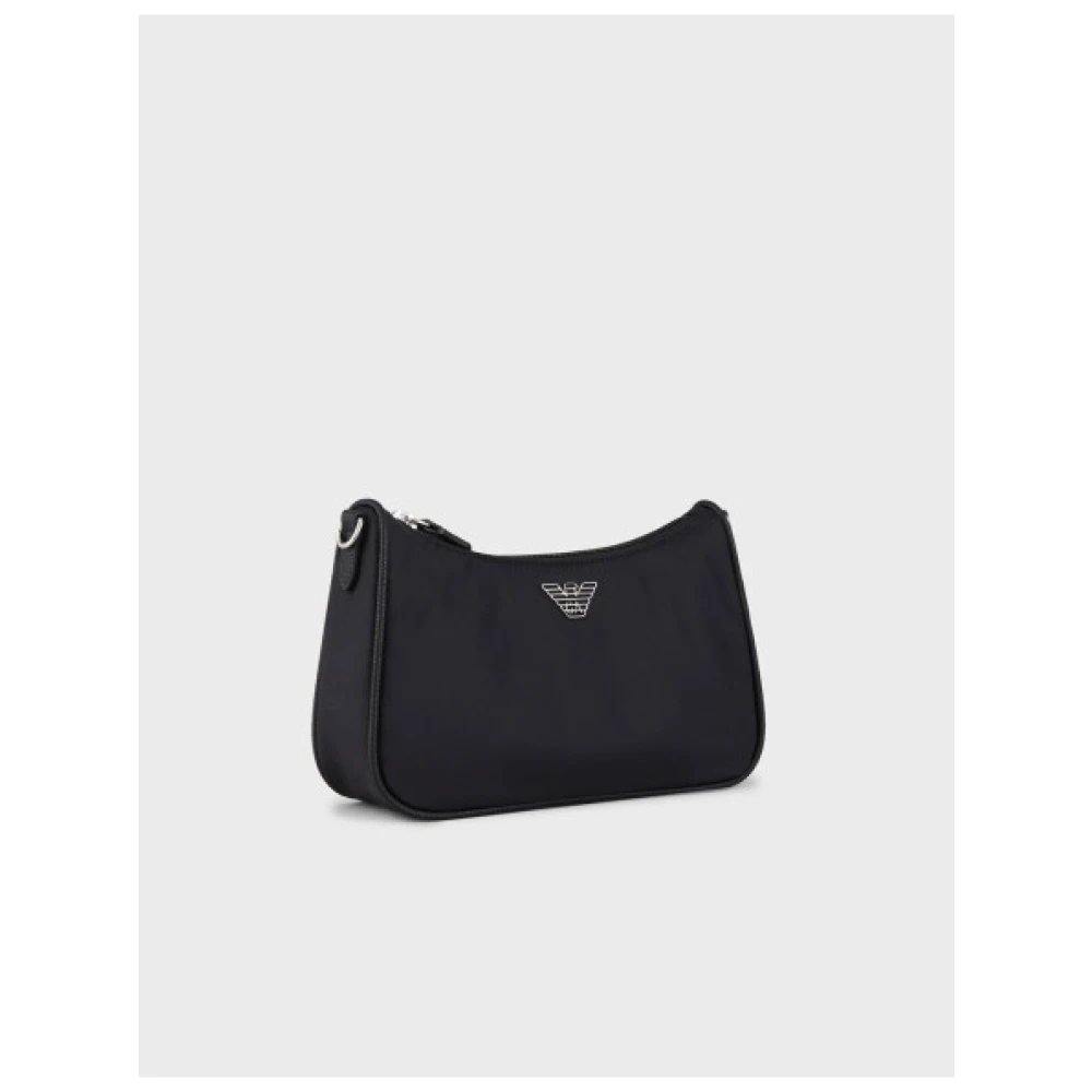 Emporio Armani Trendy Baguette Handtas Black Dames