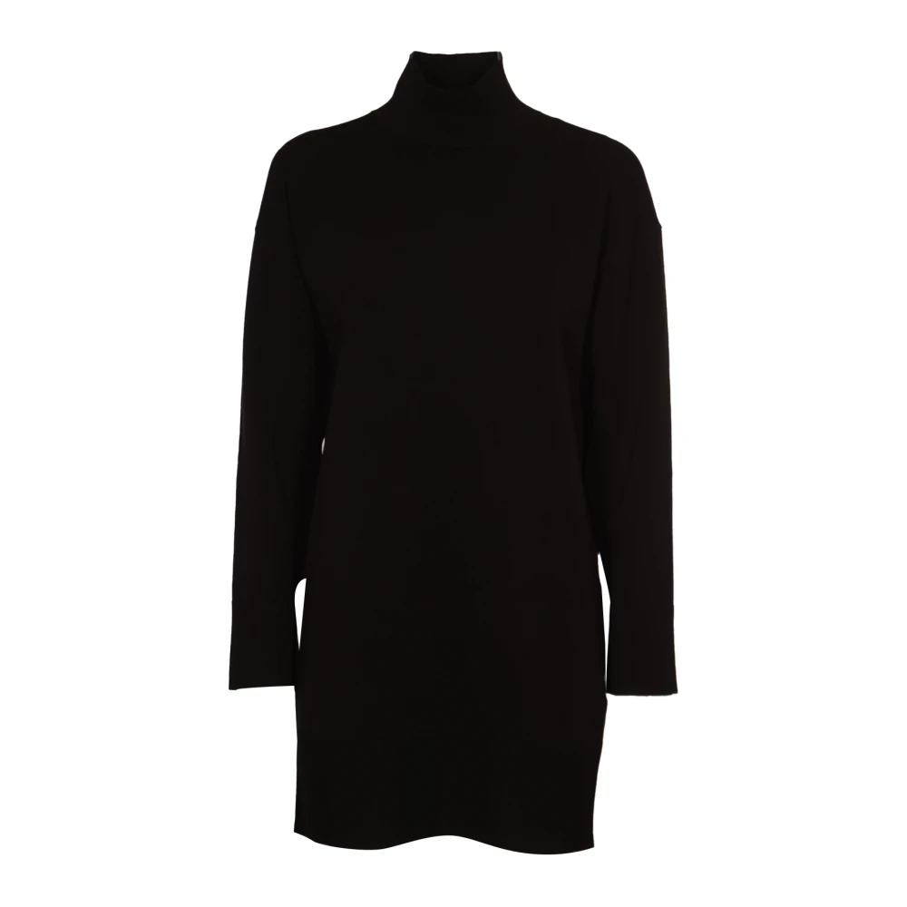 Dondup Zwarte Jurk Abito Black Dames