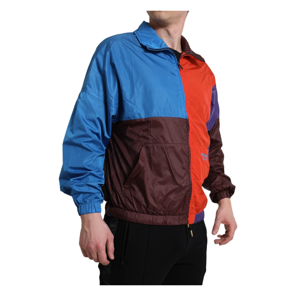 Dolce & Gabbana Multicolor Techno Windbreaker Jas Multicolor Heren