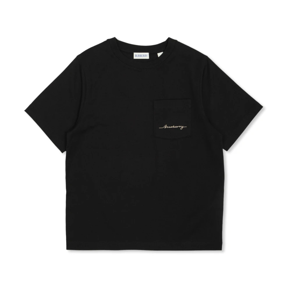 Burberry T-shirt med ficka Black, Unisex