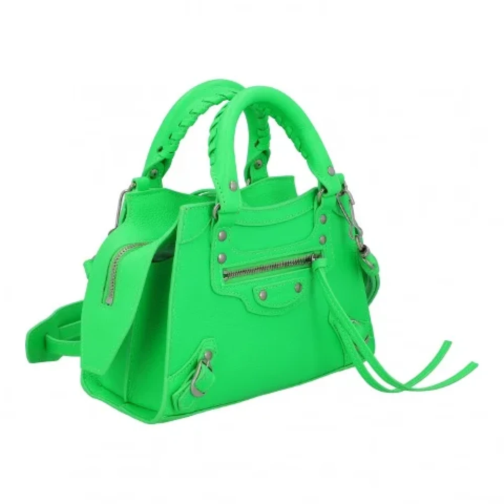 Balenciaga Vintage Pre-owned Leather balenciaga-bags Green Dames