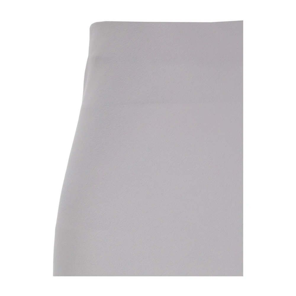 Plain Units Grijze Satijnen Lange Rok met Ruche Gray Dames