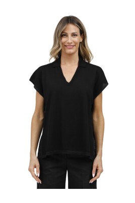 sleeveless-v-neck-polo-with-lurex-trim