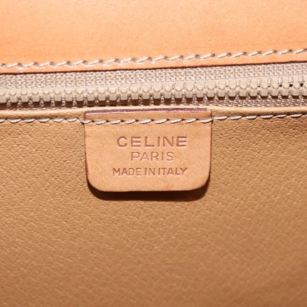 Celine Vintage Pre-owned Canvas celine-bags Beige Dames