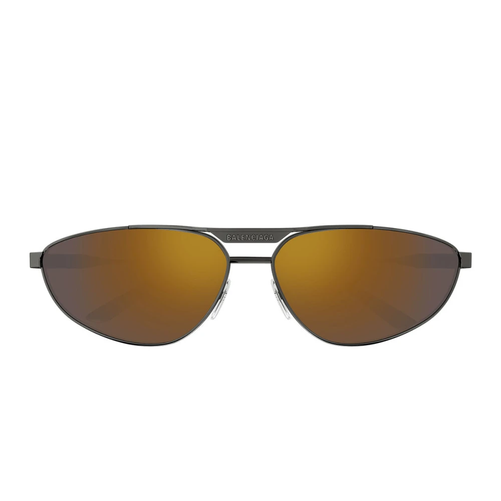 Balenciaga Women's Gray Metal Cat-Eye Sunglasses
