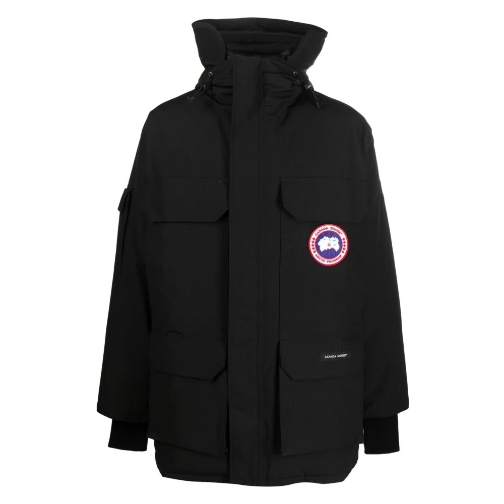 Canada Goose Zwarte HyBridge Jas met Ritssluiting Black Heren