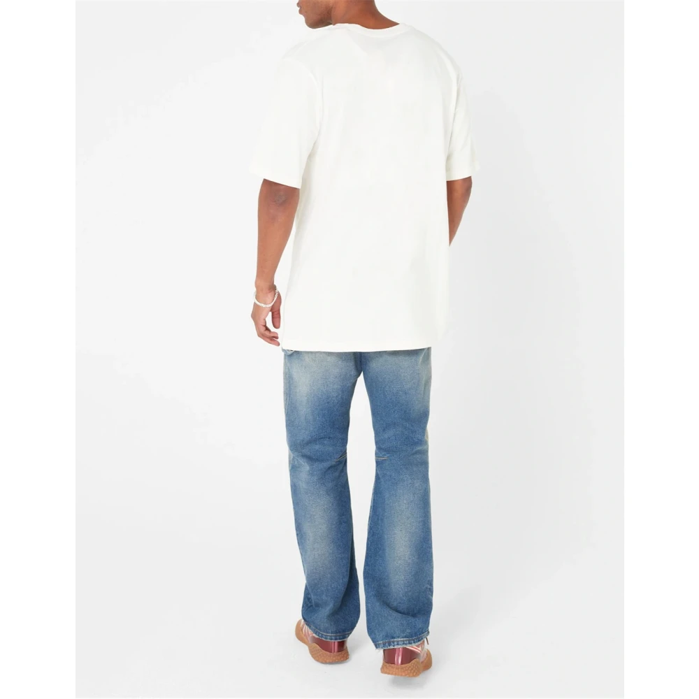 Heron Preston BW Logo Print T-shirt van katoen White Heren