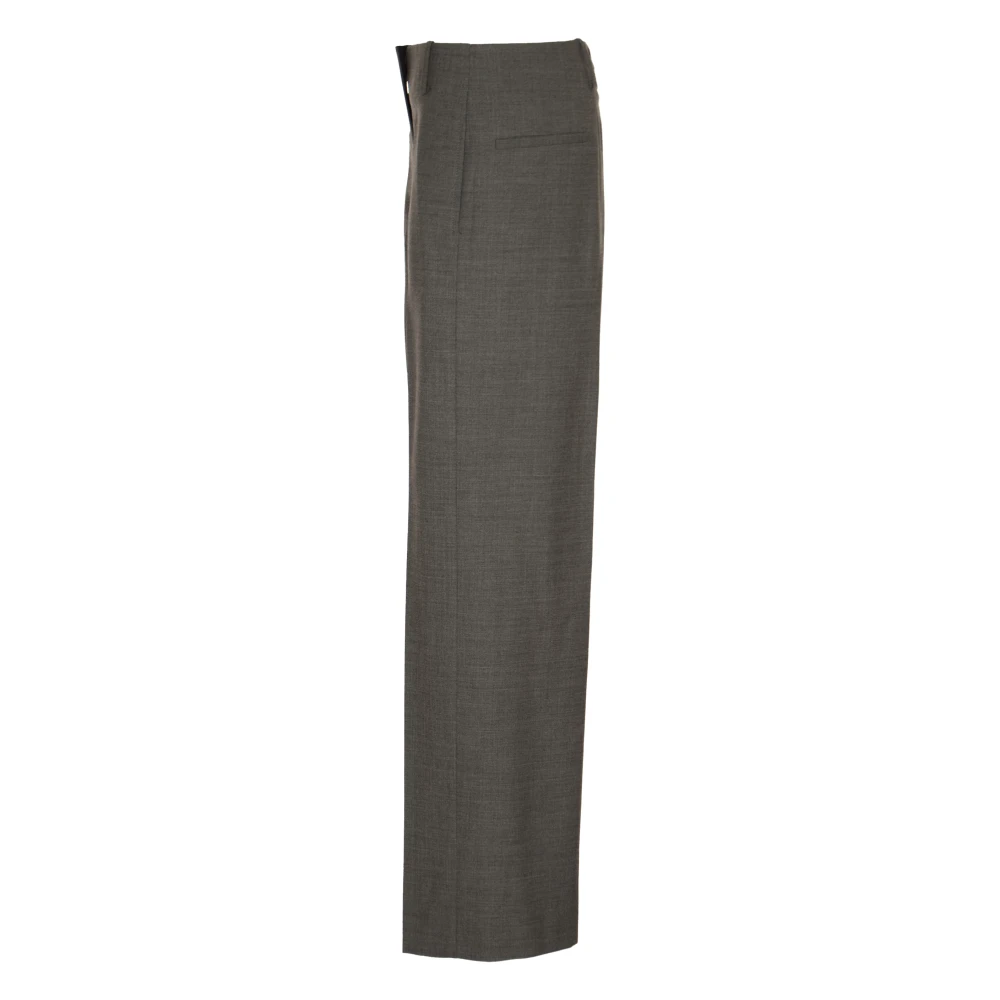 TORY BURCH Stretch Flanellen Broek Gray Dames