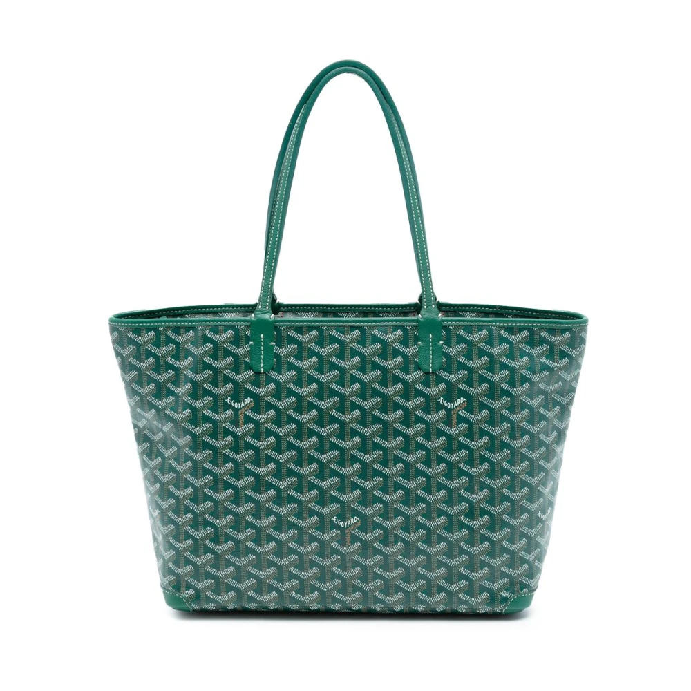 Goyard Vintage Women's Green Pre-Owned Structured Tote Bag