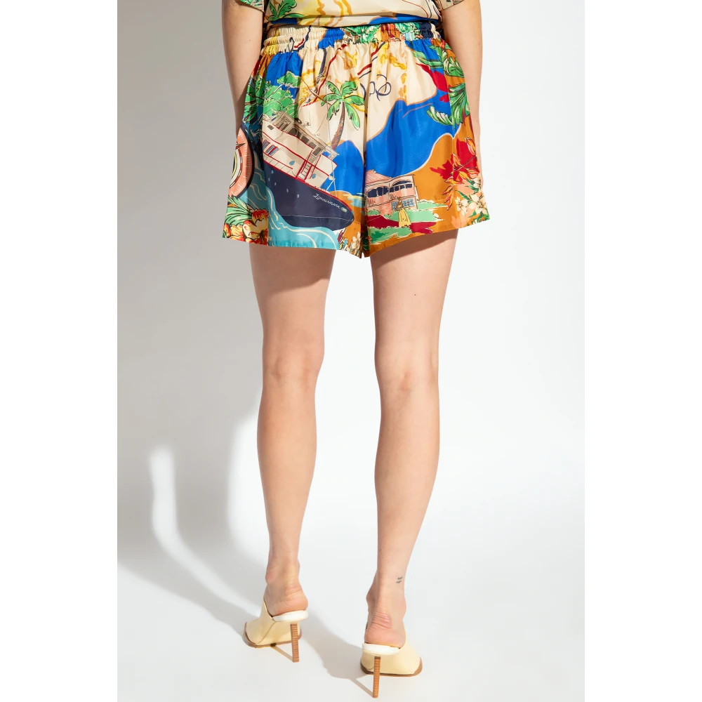 Zimmermann Alight zijden shorts Multicolor Dames