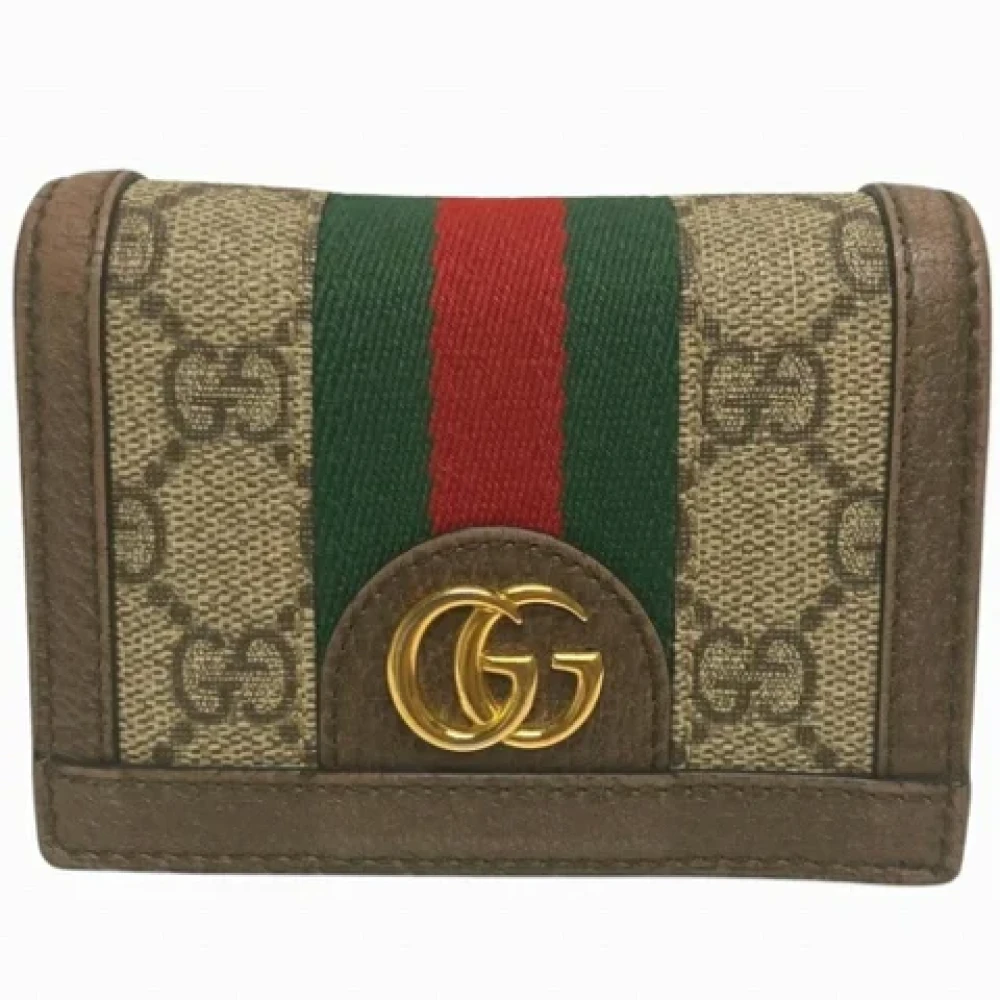 Gucci Vintage Pre-owned Leather wallets Brown Dames