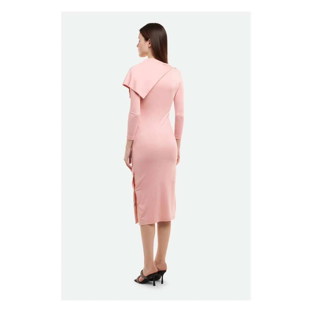 Elisabetta Franchi Midi Dresses Pink Unisex