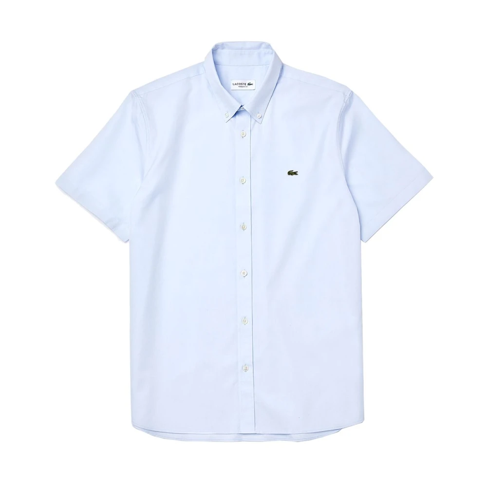 Lacoste Premium katoenen regular fit overhemd met vichy ruitpatroon Blue Heren
