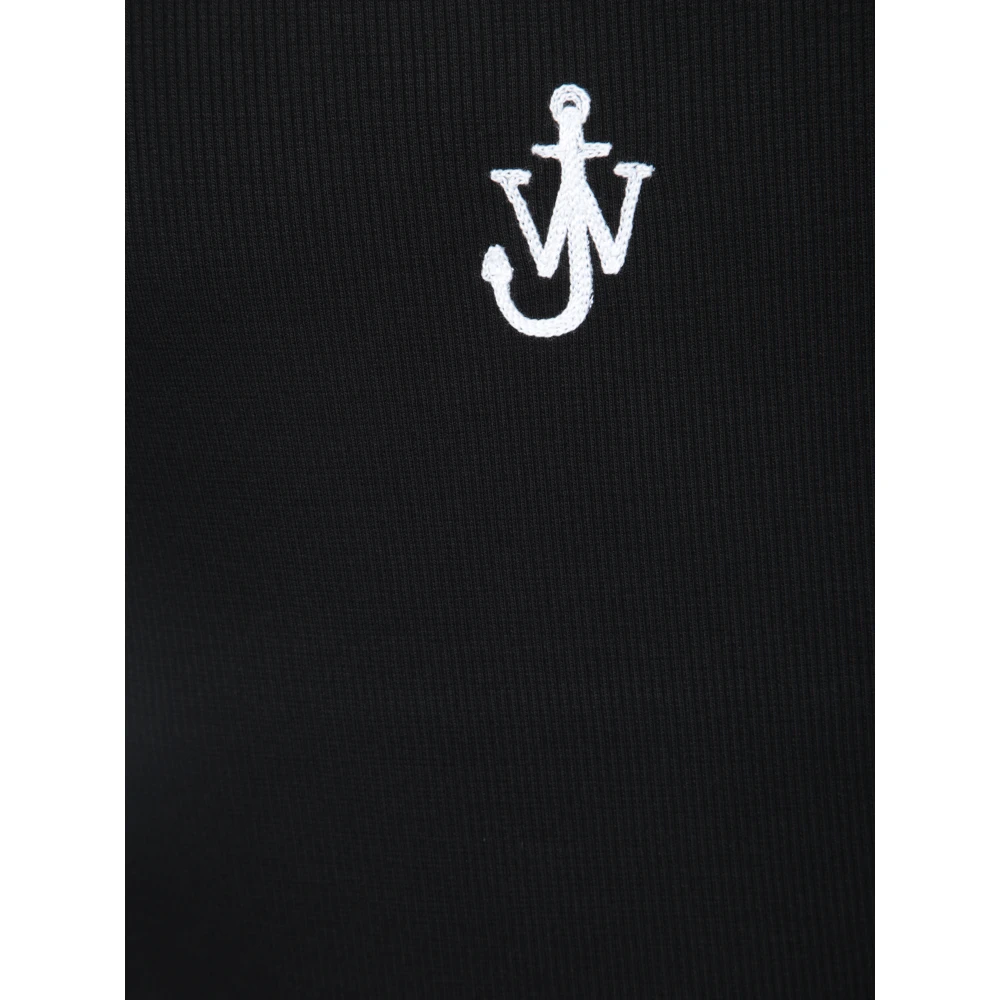 JW Anderson Wit Anker Logo Mouwloze Tanktop Black Heren
